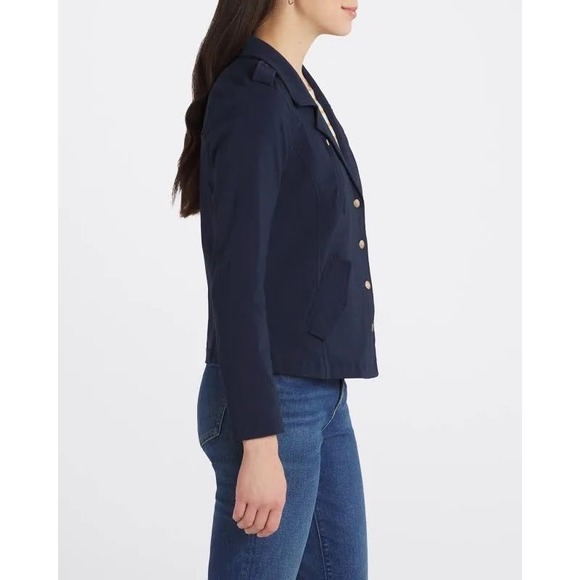 BURBERRY Diamond Quilted‎ Thermoregulated Jacket Blue Women\'s Size Large NWOT